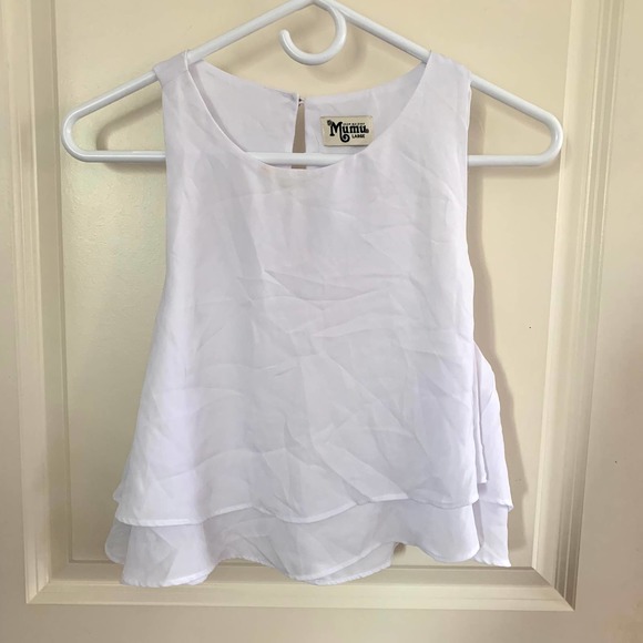 3/$15 DIY Flawed Show Me Your Mumu Crop Top and Tunic Dress White Bundle - Picture 3 of 16